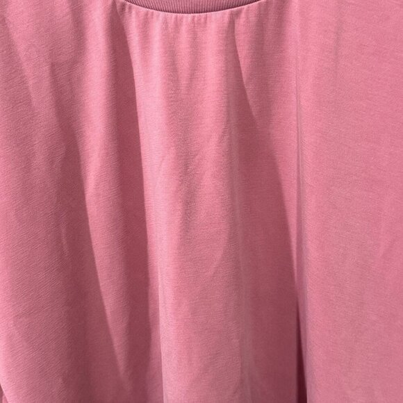 Athleta Womens Relaxed Fit Long Sleeve Scoop necsoft Top In Mauve Pink 3X - Picture 2 of 4